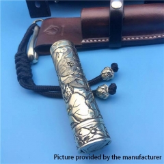 Authentic Viking AFK Studio 18650 Mech Mod - Tibetan Silver