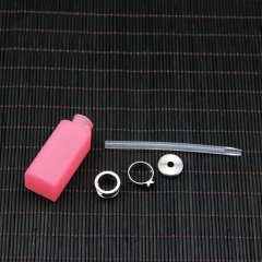 Replacement Arctic Dolphin Squonk Bottle Silicone Bottle Square Exhaust 8ml 1pc - Pink