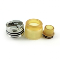 The Flave Style 316SS RDA Rebuildable Dripping Atomizer w/BF Pin - Silver