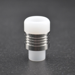 ULTON 510 Prime Stainless Steel Drip Tip for Ding Prime/ Korina 2pcs - White