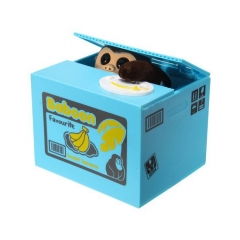 Money Bank Stealing Coin Bank Saving Money Box Case Piggy Bank Toys Cute Electric Monkey