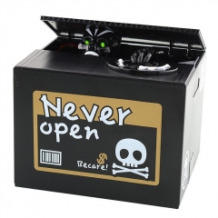 Money Bank Stealing Coin Bank Saving Money Box Case Piggy Bank Toys Cute Electric Skull