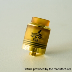 VLS Style 25mm RDA Rebuildable Dripping Atomizer w/ BF Pin - Yellow
