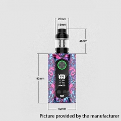 Authentic Blade 235W TC VW Variable Wattage Box Mod + Aero Tank Kit - Matte Black