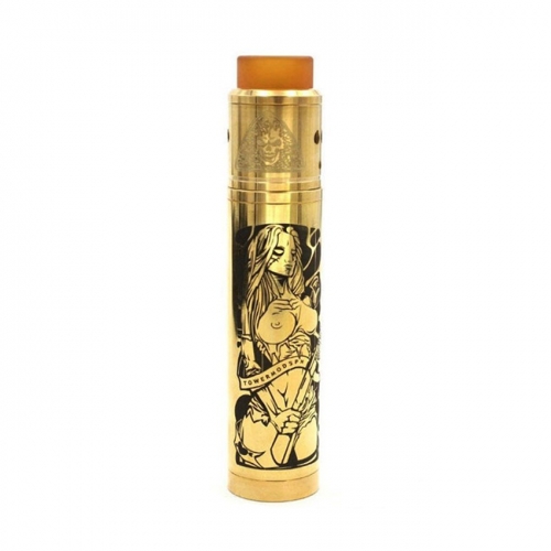 Tower Mods Desolator Z Style 18650 Hybrid Mechanical Mod 25mm + Axis Style RDA Kit - Gold