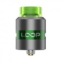 Authentic Loop 24mm RDA Rebuildable Dripping Atomizer w/ BF Pin - Gun Metal