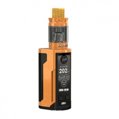 Authentic Wismec Reuleaux RX GEN3 Dual 230W TC VW Box Mod + GNOME King Tank w/GNOME King Tank 5.8ml Kit - Gloss Gold