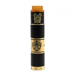 Kratos Style 25mm 18650 Mechanical Mod + Zeus Style RDA Kit - Baking Black