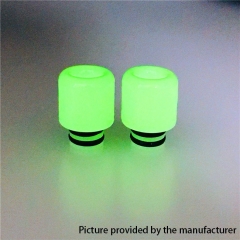 510  Luminous Resin Drip Tip 2pcs - White