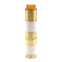 Kratos Style 25mm 18650 Mechanical Mod + Zeus Style RDA Kit - White