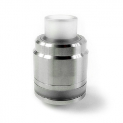 Kindbright Flave 24mm Style 316SS RTA Rebuildable Tank Atomizer w/ BF Pin - Silver