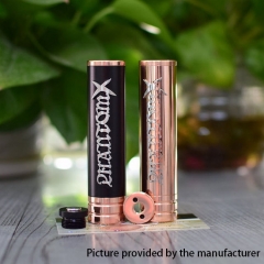 Phantom X V2 Style 18650 Hybrid Mechanical Mod 24mm - Black