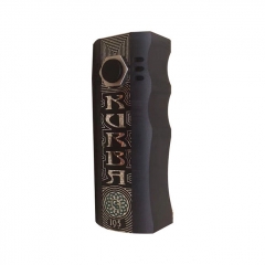 Kurba Style 18650 Hybrid Mechanical POM Box Mod - Black