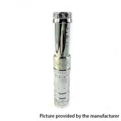 Kindbright Chanupa Style 18650 Stacked Hybrid Mechanical Mod - Silver