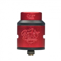 Authentic 528 Custom Lost Art Goon V1.5 24mm RDA Rebuildable Dripping Atomizer w/ BF Pin - Red