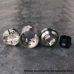 YFTK Hellfire Strike Style 22mm RDA 316SS Rebuildable Dripping Atomizer w/BF Pin - Silver