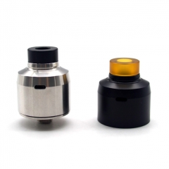 ULTON Krma Style 22mm 316SS RDA Rebuildable Dripping Atomizer w/BF Pin - Silver