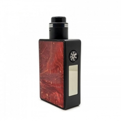 Authentic Asmodus Spruzza 80W TC VW Variable Wattage Squonk Box Mod + Fonte RDA + 6ml Bottle Kit - Red