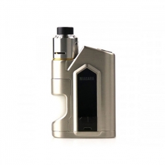 Authentic Nikola Niagara 200W VW Variable Wattage Squonk Box Mod + RDA Kit +6ml Bottle - Silver