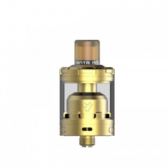 Authentic Advken MANTA MTL 24mm RTA Rebuildable Tank Atomizer 3ml - Gold