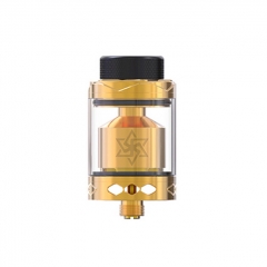 Authentic Gemz Lucky Star 2 24mm RTA Rebuildable Tank Atomizer 4ml - Gold