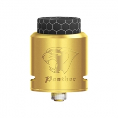 Authentic EHpro Panther 24mm RDA Rebuildable Dripping Atomizer w/BF Pin - Gold