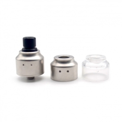 ULTON Jorda B RDA MTL Rebuildable Dripping Atomizer w/BF Pin/ Transparent Cap/ SS Cap - Silver