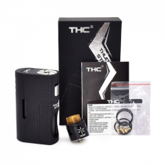 Authentic THC Thunderhead Creation Storm BF Squonker 18650/20700/21700 w/8ml Bottle Kit - Black