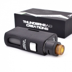 Authentic THC Thunderhead Creation Storm BF Squonker 18650/20700/21700 w/8ml Bottle Kit - Black