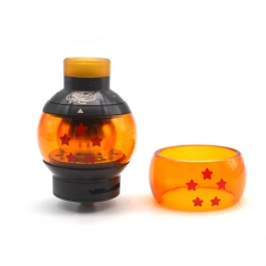 Authentic Fumytech Dragon Ball V2 24 RTA Rebuildable Tank Atomizer 5.5ml - Black