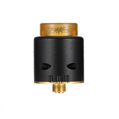 Authentic ADVKEN Ziggs V2 24mm RDA Rebuildable Dripping Atomizer w/ 810 Drip Tip - Black