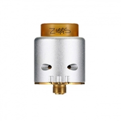 Authentic ADVKEN Ziggs V2 24mm RDA Rebuildable Dripping Atomizer w/ 810 Drip Tip - White