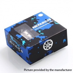 Authentic Asmodus Nefarius 25mm TF / BF RDTA Rebuildable Dripping Tank Atomizer w/ BF Pin 4ml - Silver