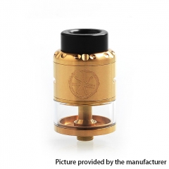 Authentic Asmodus Nefarius 25mm TF / BF RDTA Rebuildable Dripping Tank Atomizer w/ BF Pin 4ml - Gold