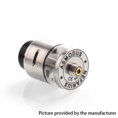 Authentic Asmodus Nefarius 25mm TF / BF RDTA Rebuildable Dripping Tank Atomizer w/ BF Pin 4ml - Silver