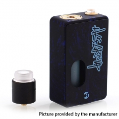 Authentic MFT Dark Flow Squonk Mechanical Box Mod + RDA Kit - Black Blue
