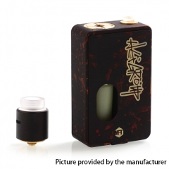 Authentic MFT Dark Flow Squonk Mechanical Box Mod + RDA Kit - Black Orange