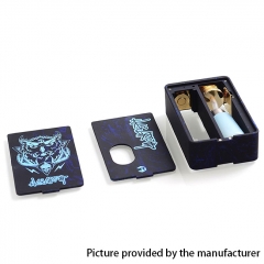 Authentic MFT Dark Flow Squonk Mechanical Box Mod + RDA Kit - Black Orange