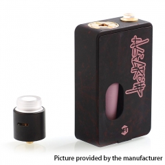 Authentic MFT Dark Flow Squonk Mechanical Box Mod + RDA Kit - Black Pink