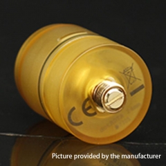 Dot Style 24mm RDTA Rebuildable Dripping Tank Atomizer 3.0ML w/ BF Pin - Yellow