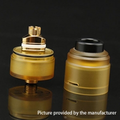 Dot Style 24mm RDTA Rebuildable Dripping Tank Atomizer 3.0ML w/ BF Pin - Yellow