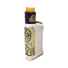 Doomsday Style 18650  Mechanical Mod w/Atomizer Kit - White