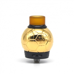 Authentic Fumytech Ballon 24mm RDA Rebuildable Dripping Atomizer w/BF Pin - Black Gold