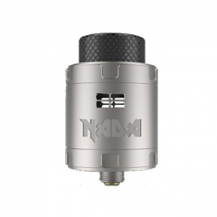 Authentic Tigertek Nada 25mm RDA Rebuildable Dripping Atomizer w/ BF Pin - Full Silver