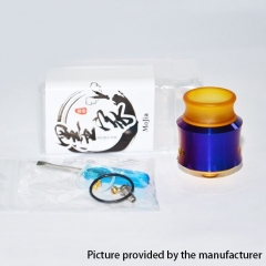 Andromeda Style 316SS 24mm RDA Rebuildable Dripping Atomizer w/BF Pin - Black