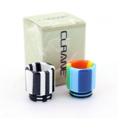 Authentic Clrane Resin 810 Drip Tip 16mm (1pc) - Black White