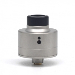 YFTK Haku Venna Style 22mm 316SS Sandblasting RDA Rebuildable Dripping Atomizer w/BF Pin - Silver