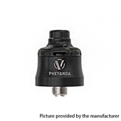 Authentic Phevanda Bell 316ss 22mm MTL RDA Rebuildable Dripping Atomizer w/ BF Pin - Black