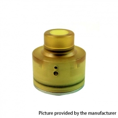 Kindbright Haku Venna Style 22mm 316SS RDA Rebuildable Dripping Atomizer w/BF Pin - Yellow