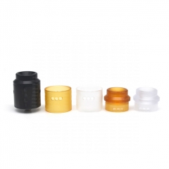 ULTON Kali Style 25mm RDA RSA Rebuildable Dripping Atomizer w/BF Pin/ 2 Set Caps - Black